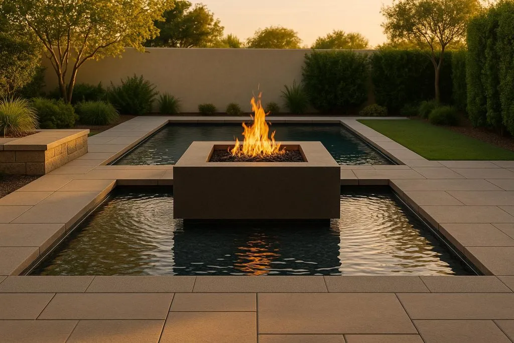 How to Combine Fire and Water Features in Outdoor Design