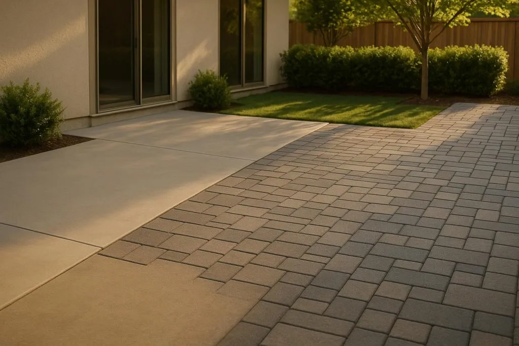 Concrete vs Pavers: Which Costs Less Long-Term?