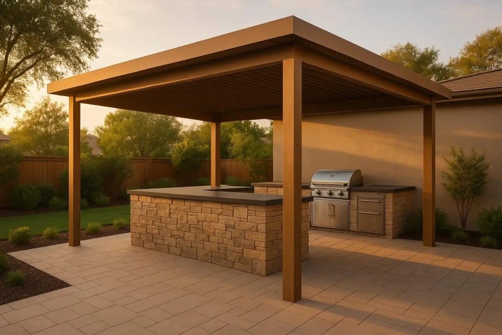 How to Match Patio Covers with Outdoor Kitchens